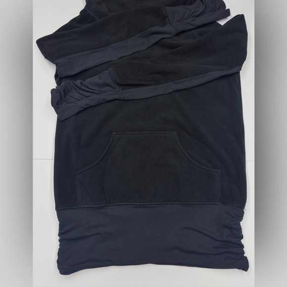 Lululemon Women’s Don’t Hurry Be Happy Fleece Cowl Neck Hoodie Black Size 6 - Picture 11 of 13